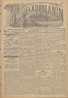 Wielkopolanin 1909.02.25 R.27 Nr45