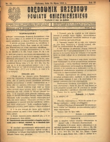 Orędownik Urzędowy Powiatu Gnieźnieńskiego: wychodzi 2 razy na tydzień 1924.07.24 R.73 Nr35