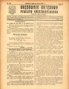 Orędownik Urzędowy Powiatu Gnieźnieńskiego: wychodzi 2 razy na tydzień 1924.07.30 R.73 Nr36