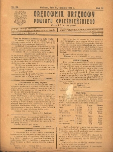 Orędownik Urzędowy Powiatu Gnieźnieńskiego: wychodzi 2 razy na tydzień 1924.08.21 R.73 Nr39