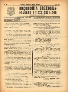 Orędownik Urzędowy Powiatu Gnieźnieńskiego: wychodzi 2 razy na tydzień 1925.03.21 R.74 Nr11