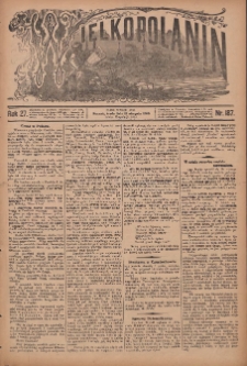 Wielkopolanin 1909.08.18 R.27 Nr187