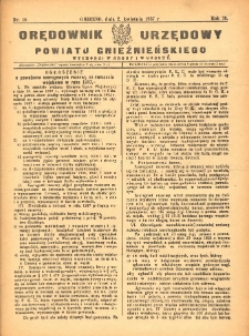Orędownik Urzędowy Powiatu Gnieźnieńskiego: wychodzi w środy i soboty 1927.04.02 R.76 Nr18