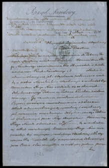 Korespondencja Komisji Długu Narodowego z Janem Działyńskim Organ. Powst. w Zab. Pruskim: m.i. sprawozdania, kwity kasowe etc.