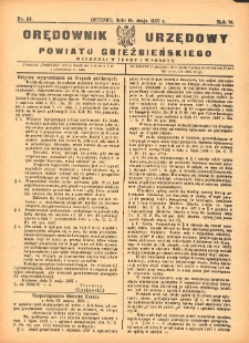 Orędownik Urzędowy Powiatu Gnieźnieńskiego: wychodzi w środy i soboty 1927.05.18 R.76 Nr33