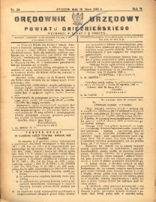 Orędownik Urzędowy Powiatu Gnieźnieńskiego: wychodzi w środy i soboty 1927.07.16 R.76 Nr50