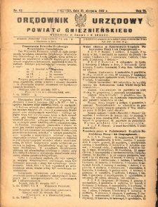 Orędownik Urzędowy Powiatu Gnieźnieńskiego: wychodzi w środy i soboty 1927.08.31 R.76 Nr63