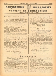 Orędownik Urzędowy Powiatu Gnieźnieńskiego: wychodzi w środy i soboty 1927.09.07 R.76 Nr65