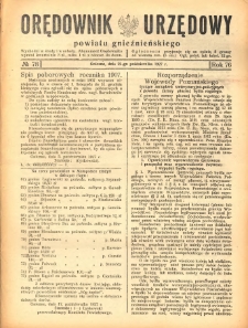 Orędownik Urzędowy Powiatu Gnieźnieńskiego: wychodzi w środy i soboty 1927.10.22 R.76 Nr78