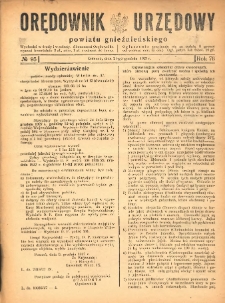 Orędownik Urzędowy Powiatu Gnieźnieńskiego: wychodzi w środy i soboty 1927.12.21 R.76 Nr95