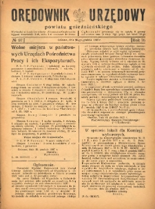 Orędownik Urzędowy Powiatu Gnieźnieńskiego: wychodzi w środy i soboty 1927.12.28 R.76 Nr97