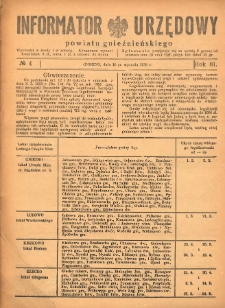 Informator Urzędowy Powiatu Gnieźnieńskiego 1932.01.16 R.81 Nr4