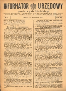 Informator Urzędowy Powiatu Gnieźnieńskiego 1932.01.20 R.81 Nr5