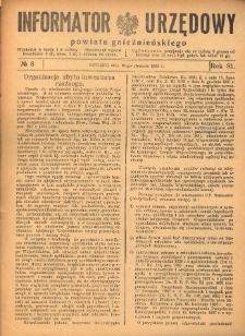 Informator Urzędowy Powiatu Gnieźnieńskiego 1932.01.30 R.81 Nr8