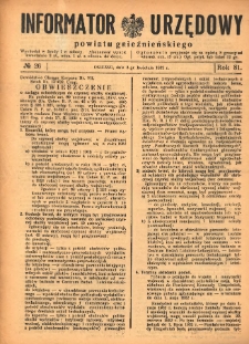 Informator Urzędowy Powiatu Gnieźnieńskiego 1932.04.02 R.81 Nr26