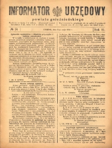 Informator Urzędowy Powiatu Gnieźnieńskiego 1932.05.05 R.81 Nr34