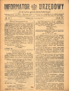 Informator Urzędowy Powiatu Gnieźnieńskiego 1932.05.11 R.81 Nr35