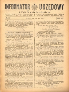 Informator Urzędowy Powiatu Gnieźnieńskiego 1932.05.18 R.81 Nr37