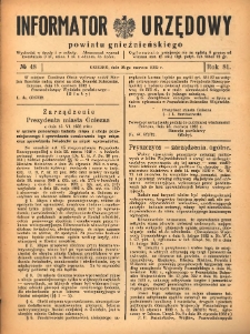 Informator Urzędowy Powiatu Gnieźnieńskiego 1932.06.25 R.81 Nr48
