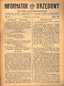 Informator Urzędowy Powiatu Gnieźnieńskiego 1932.07.02 R.81 Nr50