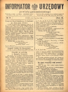Informator Urzędowy Powiatu Gnieźnieńskiego 1932.07.20 R.81 Nr55