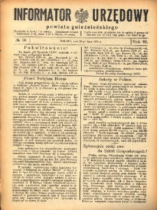 Informator Urzędowy Powiatu Gnieźnieńskiego 1932.07.23 R.81 Nr56