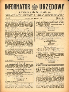 Informator Urzędowy Powiatu Gnieźnieńskiego 1932.07.27 R.81 Nr57
