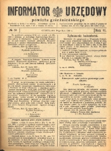 Informator Urzędowy Powiatu Gnieźnieńskiego 1932.07.30 R.81 Nr58