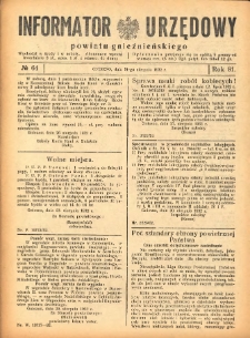 Informator Urzędowy Powiatu Gnieźnieńskiego 1932.08.31 R.81 Nr64