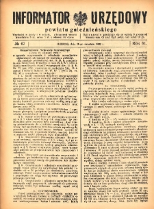 Informator Urzędowy Powiatu Gnieźnieńskiego 1932.09.10 R.81 Nr67