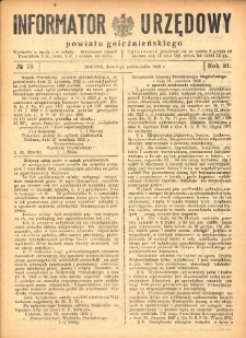 Informator Urzędowy Powiatu Gnieźnieńskiego 1932.10.08 R.81 Nr75