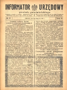 Informator Urzędowy Powiatu Gnieźnieńskiego 1932.11.09 R.81 Nr83