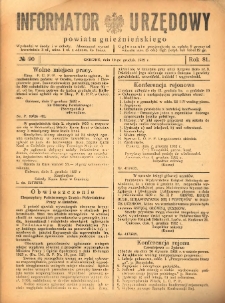Informator Urzędowy Powiatu Gnieźnieńskiego 1932.12.10 R.81 Nr90