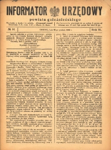 Informator Urzędowy Powiatu Gnieźnieńskiego 1932.12.14 R.81 Nr91