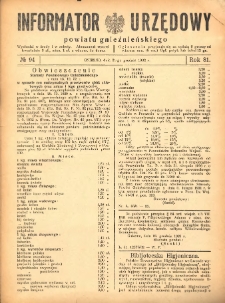 Informator Urzędowy Powiatu Gnieźnieńskiego 1932.12.24 R.81 Nr94