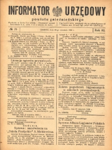 Informator Urzędowy Powiatu Gnieźnieńskiego 1933.09.13 R.82 Nr75