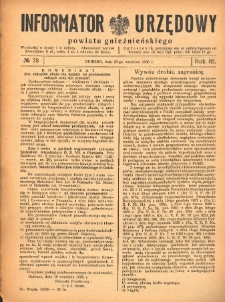 Informator Urzędowy Powiatu Gnieźnieńskiego 1933.09.23 R.82 Nr78