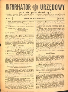 Informator Urzędowy Powiatu Gnieźnieńskiego 1933.11.18 R.82 Nr93