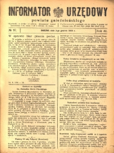 Informator Urzędowy Powiatu Gnieźnieńskiego 1933.12.02 R.82 Nr97