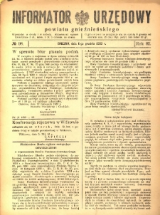 Informator Urzędowy Powiatu Gnieźnieńskiego 1933.12.06 R.82 Nr98