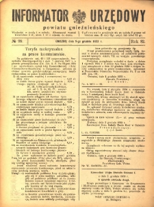 Informator Urzędowy Powiatu Gnieźnieńskiego 1933.12.09 R.82 Nr99