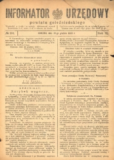 Informator Urzędowy Powiatu Gnieźnieńskiego 1933.12.30 R.82 Nr104