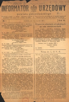 Informator Urzędowy Powiatu Gnieźnieńskiego 1933.01.04 R.82 Nr1