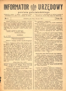 Informator Urzędowy Powiatu Gnieźnieńskiego 1933.01.21 R.82 Nr6