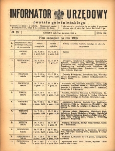 Informator Urzędowy Powiatu Gnieźnieńskiego 1933.04.05 R.82 Nr28