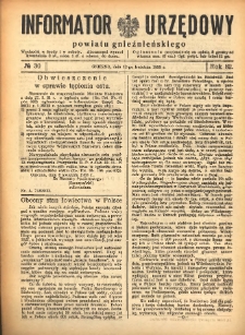Informator Urzędowy Powiatu Gnieźnieńskiego 1933.04.12 R.82 Nr30