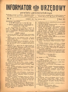 Informator Urzędowy Powiatu Gnieźnieńskiego 1933.04.15 R.82 Nr31