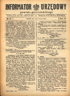 Informator Urzędowy Powiatu Gnieźnieńskiego 1933.04.19 R.82 Nr32