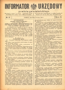 Informator Urzędowy Powiatu Gnieźnieńskiego 1933.04.29 R.82 Nr35
