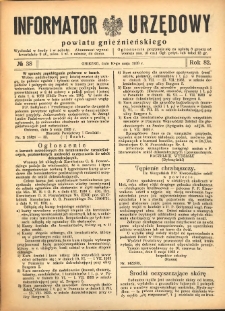 Informator Urzędowy Powiatu Gnieźnieńskiego 1933.05.10 R.82 Nr38